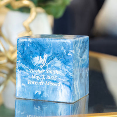 Aurora Keepsake Cube Urn - Birdsong