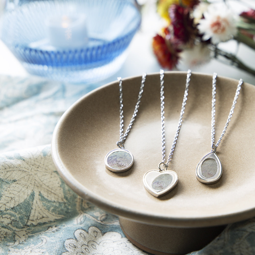 Teardrop Fingerprint Pendant - Belk