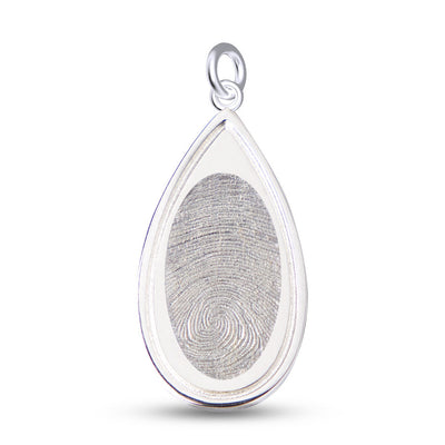 Teardrop Fingerprint Pendant - Monarch